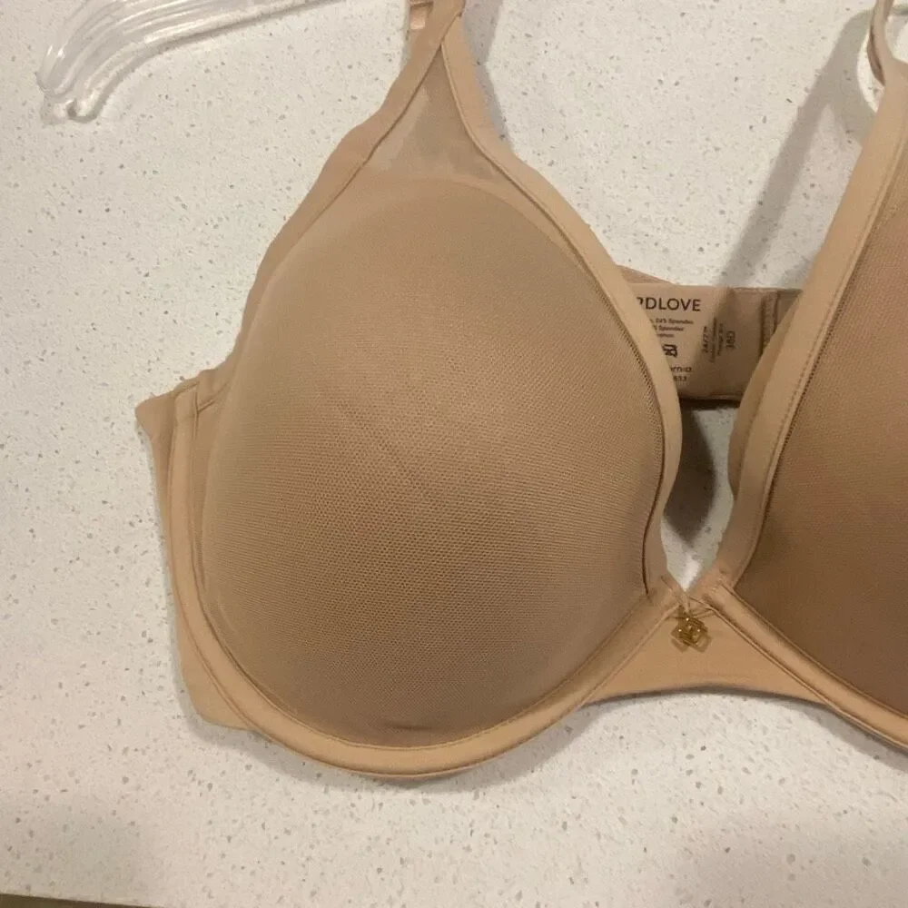 ThirdLove bra classic contour, plunge bra, size 38D